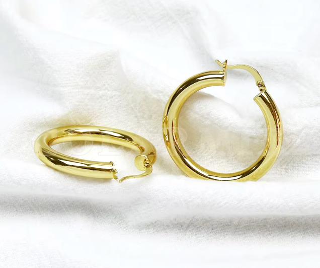 27572724 Argollas en oro laminado 18k (3 Capas)