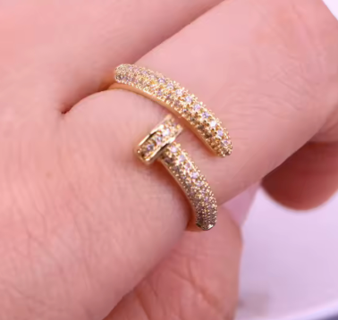 29822452 Anillo tipo Cartier en oro Laminado 18k (3capas)
