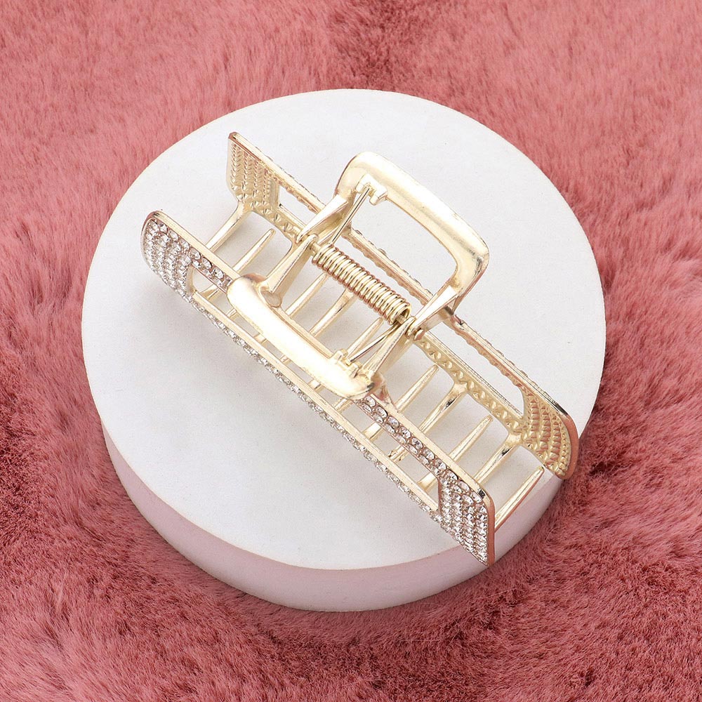 Piraña para el cabello con detalles en diamantes de imitación