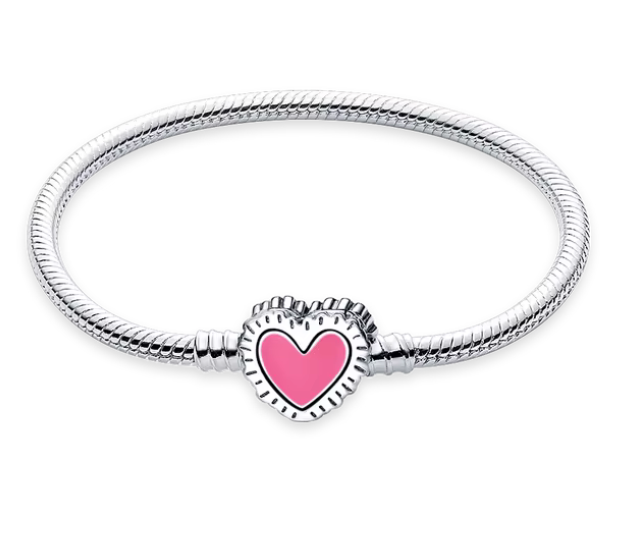 Pulsera corazón en plata S925