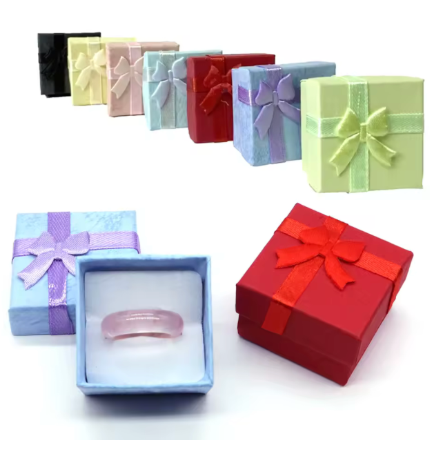 (24pcs) Cajas para anillo y aretes 5cm X 5cm