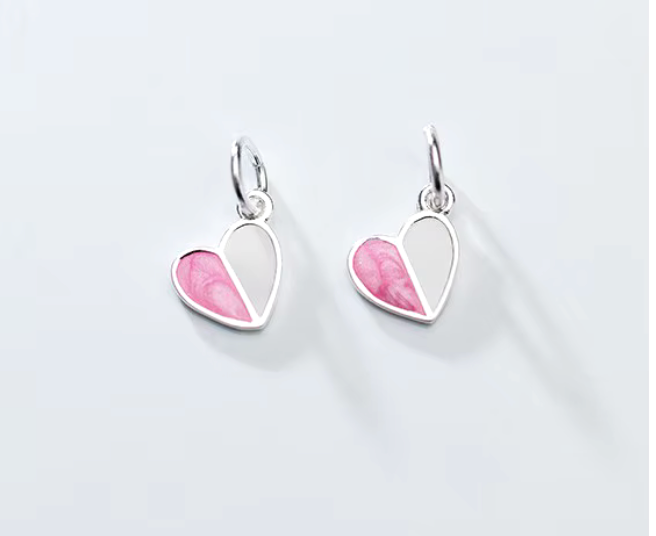 Cadena con Dije de corazón minimalista en Plata S925