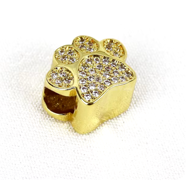 Dijes tipo pandora en oro laminado 18k (3 capas)