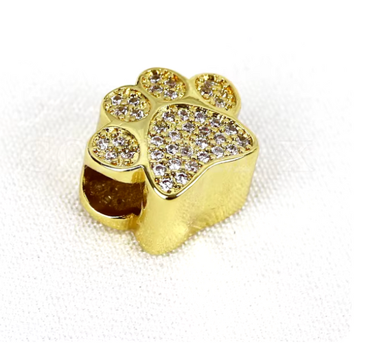Dijes tipo pandora en oro laminado 18k (3 capas)