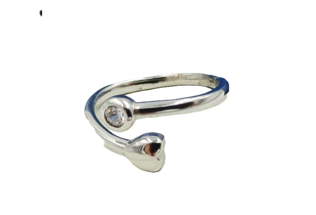 Anillo ajustable plata 925