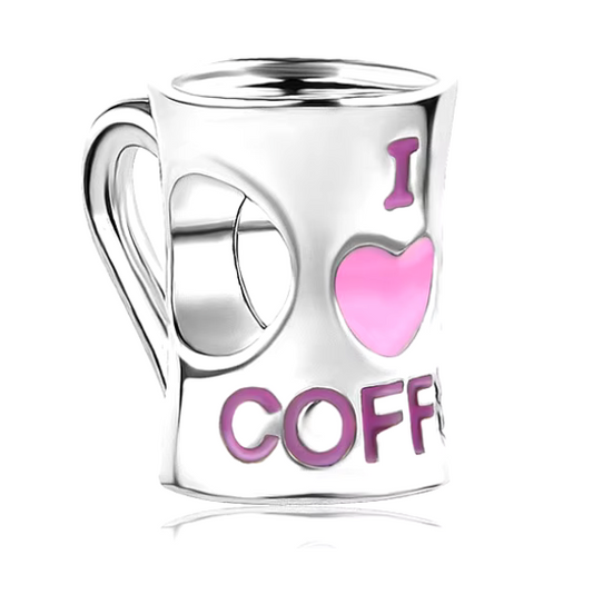 43459572 Dije de Plata S925 Tasa "I love Coffee"