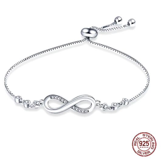 Pulsera símbolo infinito en plata S925