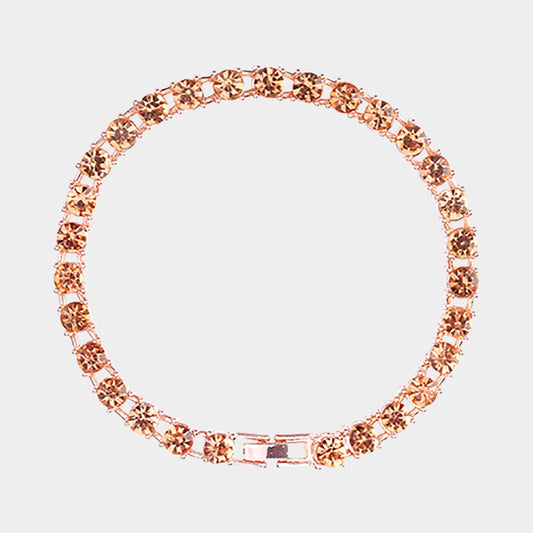 Pulsera de noche con eslabones de piedra redonda