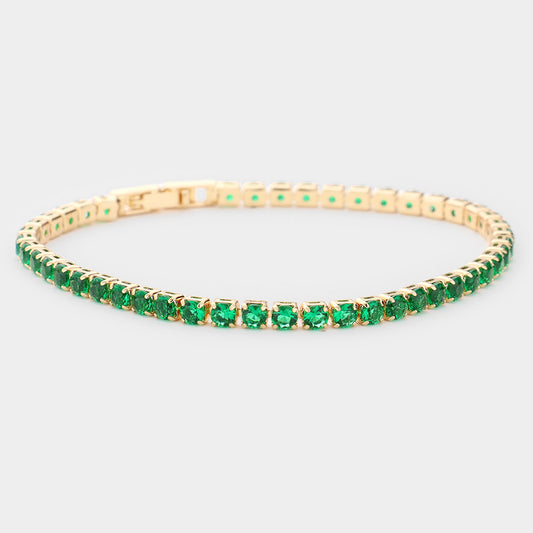 Pulsera con piedras de colores