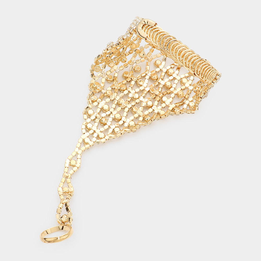 EVB0290 Pulsera con cadena con detalles en brillantes