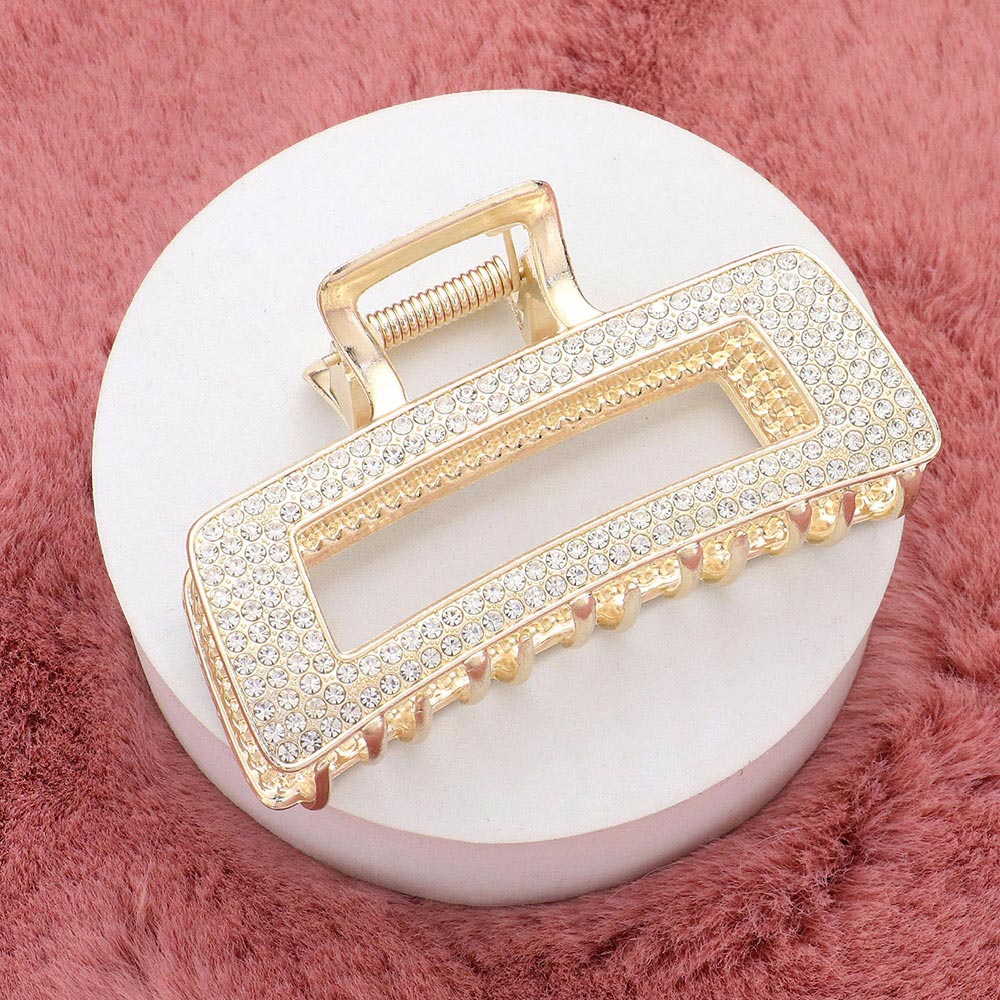 Piraña  para el cabello con detalles en diamantes de imitación