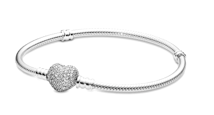Pulsera corazón en plata S925