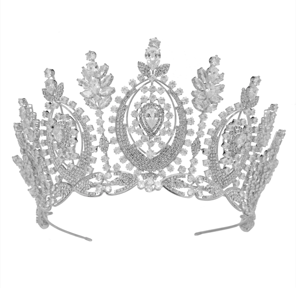 HG1069 Tiara con piedras multiples de Zirconia