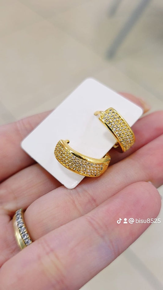 07051764 Aros en oro laminado 18k